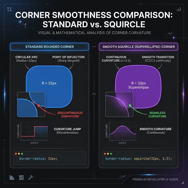 Squircles in CSS: Using corner-shape